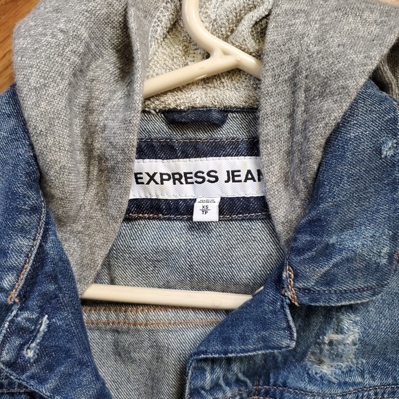 Express Jackets & Blazers - Express denim jacket with hood